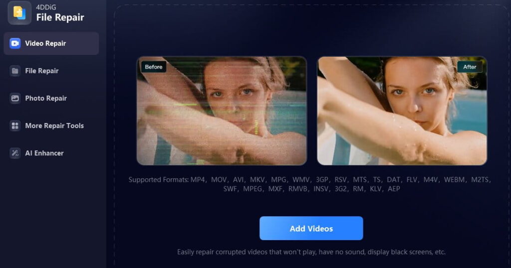 Tenorshare4 DDiG Video Repair