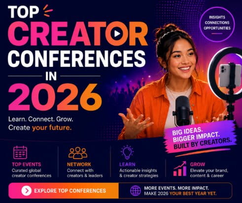 Top Creator Conferences to attend in 2026